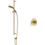 Rohl Modelle Pressure Balanced Shower System with Hand Shower, Slide Bar, Hose, and Valve Trim Antique Gold
