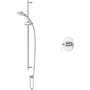 Rohl Modelle Pressure Balanced Shower System with Hand Shower, Slide Bar, Hose, and Valve Trim Polished Chrome