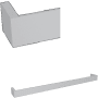 Rohl Quartile 24" Towel Bar Polished Chrome