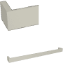 Rohl Quartile 24" Towel Bar Polished Nickel