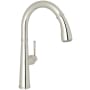 Rohl 1983 1.8 GPM Single Hole Pull Down Kitchen Faucet Polished Nickel