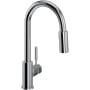 Rohl Lux 1.8 GPM Single Hole Pull Down Bar Faucet Polished Chrome