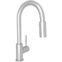 Rohl Lux 1.8 GPM Single Hole Pull Down Bar Faucet Brushed Stainless Steel