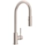 Rohl Lux 1.8 GPM Single Hole Pull Down Kitchen Sink Faucet Brushed Stainless Steel