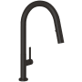 Rohl Lux 1.8 GPM Single Hole Pull Down Kitchen Faucet Matte Black