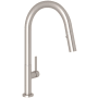Rohl Lux 1.8 GPM Single Hole Pull Down Kitchen Faucet Satin Nickel