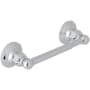 Rohl Acqui Wall Mounted Spring Bar Toilet Paper Holder Polished Chrome