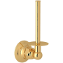 Rohl Acqui Wall Mounted Euro Toilet Paper Holder Italian Brass