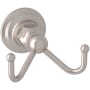 Rohl Acqui Double Robe Hook Satin Nickel