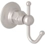 Rohl Double Robe Hook Satin Nickel