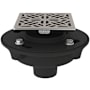 Rohl 2" Cast Iron Decorative Spa Shower Drain Body Kit with Mosaic Cover Satin Nickel