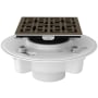 Rohl PVC 2" X 3" Spa Shower Drain Kit with Weave Decorative Cover English Bronze