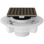 Rohl PVC 2" X 3" Spa Shower Drain Kit with Matrix Decorative Cover English Bronze