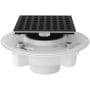 Rohl PVC 2" X 3" Spa Shower Drain Kit with Matrix Decorative Cover Matte Black