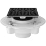 Rohl PVC 2" X 3" Spa Shower Drain Kit with Petal Decorative Cover Matte Black
