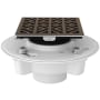 Rohl PVC 2" X 3" Spa Shower Drain Kit with Petal Decorative Cover Tuscan Brass