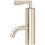 Rohl San Giovanni 1.2 GPM Single Hole Bathroom Faucet with Pop-Up Drain Assembly Satin Nickel