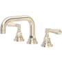 Rohl San Giovanni 1.2 GPM Widespread Bathroom Faucet with Pop-Up Drain Assembly Satin Nickel