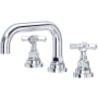 Rohl San Giovanni 1.2 GPM Widespread Bathroom Faucet with Pop-Up Drain Assembly Polished Chrome