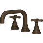 Rohl San Giovanni 1.2 GPM Widespread Bathroom Faucet with Pop-Up Drain Assembly Tuscan Brass