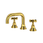 Rohl San Giovanni 1.2 GPM Widespread Bathroom Faucet with Pop-Up Drain Assembly Unlacquered Brass (Living Finish)