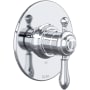 Rohl Arcana Pressure Balanced Valve Trim Only with Single Lever Handle - Less Rough In Polished Chrome