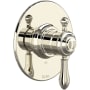 Rohl Arcana Pressure Balanced Valve Trim Only with Single Lever Handle - Less Rough In Polished Nickel