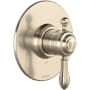Rohl Arcana Pressure Balanced Valve Trim Only with Single Lever Handle - Less Rough In Satin Nickel