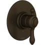 Rohl Arcana Pressure Balanced Valve Trim Only with Single Lever Handle - Less Rough In Tuscan Brass