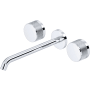 Rohl Amahle Wall Mounted Tub Filler Polished Chrome
