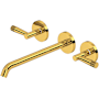 Rohl Amahle Wall Mounted Tub Filler Unlacquered Brass (Living Finish)