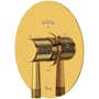 Rohl Amahle Thermostatic Valve Trim Only with Single Lever Handle - Less Rough In Unlacquered Brass