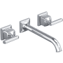 Rohl Apothecary 1.2 GPM Wall Mounted Widespread Bathroom Faucet Polished Chrome