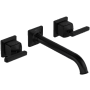 Rohl Apothecary 1.2 GPM Wall Mounted Widespread Bathroom Faucet Matte Black