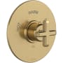 Rohl Apothecary Thermostatic Valve Trim Only with Single Cross Handle - Less Rough In Antique Gold