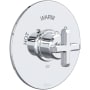 Rohl Apothecary Thermostatic Valve Trim Only with Single Cross Handle - Less Rough In Polished Chrome