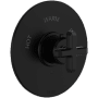 Rohl Apothecary Thermostatic Valve Trim Only with Single Cross Handle - Less Rough In Matte Black