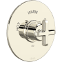 Rohl Apothecary Thermostatic Valve Trim Only with Single Cross Handle - Less Rough In Polished Nickel