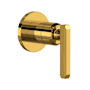 Rohl Apothecary Single Handle 3 Function Diverter / Volume Control Valve Trim - Less Valve Unlacquered Brass (Living Finish)
