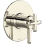 Rohl Apothecary Three Independent, Two Shared Function Thermostatic Valve Trim Only with Single Cross / Lever Handle, Integrated Diverter, and Volume Control - Less Rough In Polished Nickel