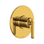 Rohl Apothecary Pressure Balanced Valve Trim Only with Single Lever Handle - Less Rough In Unlacquered Brass (Living Finish)