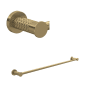 Rohl Tenerife 24" Towel Bar Antique Gold