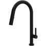 Rohl Tenerife 1.75 GPM Single Hole Pull Down Kitchen Sink Faucet Matte Black