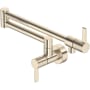 Rohl Tenerife 1.8 GPM Wall Mounted Single Hole Pot Filler Satin Nickel