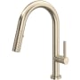 Rohl Tenerife 1.75 GPM Single Hole Pull Down Bar Faucet Satin Nickel