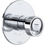 Rohl Eclissi Two Independent and One Shared Function Thermostatic Valve Trim Only with Single Wheel Handle, Integrated Diverter, and Volume Control - Less Rough In Polished Chrome