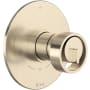 Rohl Eclissi Two Independent and One Shared Function Thermostatic Valve Trim Only with Single Wheel Handle, Integrated Diverter, and Volume Control - Less Rough In Satin Nickel