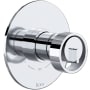 Rohl Eclissi Two Independent Function Thermostatic Valve Trim Only with Single Wheel Handle, Integrated Diverter, and Volume Control - Less Rough In Polished Chrome