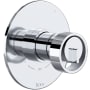 Rohl Eclissi Three Independent Function Thermostatic Valve Trim Only with Single Wheel Handle, Integrated Diverter, and Volume Control - Less Rough In Polished Chrome