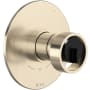 Rohl Eclissi Three Independent Function Thermostatic Valve Trim Only with Single Wheel Handle, Integrated Diverter, and Volume Control - Less Rough In Satin Nickel / Matte Black